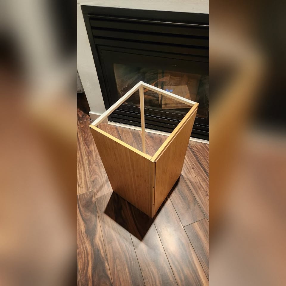 6 x Stackable shelves/bookshelf - White metal and bamboo - photo 3