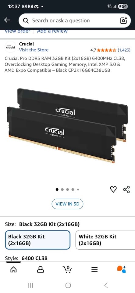 Crucial Pro DDR5 RAM 32GB Kit 6400MHz - photo 2