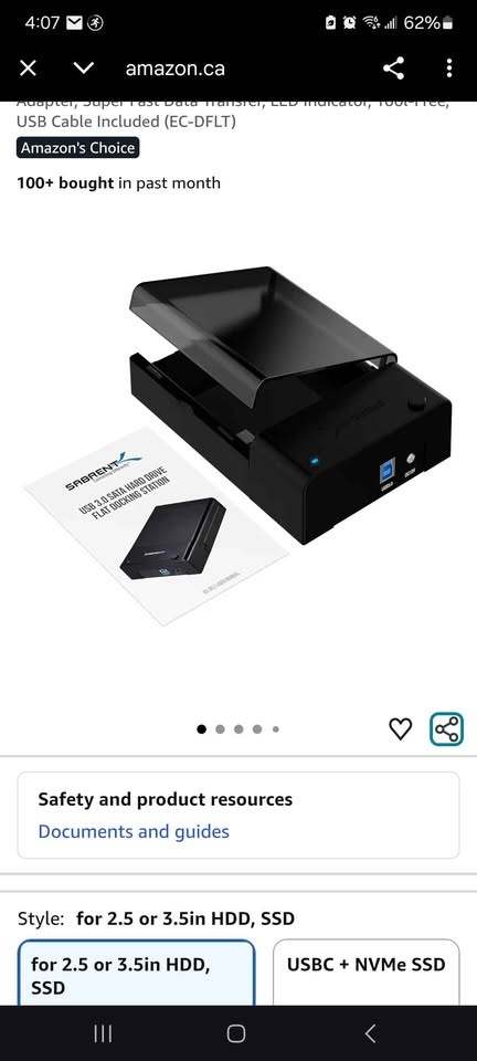 USB 3.0 Sata hard drive flat docking station - photo 2