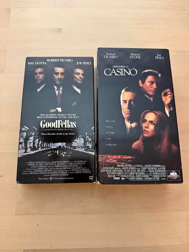 Casino and GoodFellas VHS classic movies