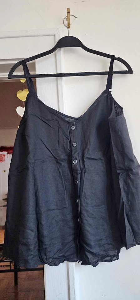 Torrid Linen Button Down Swing Cami