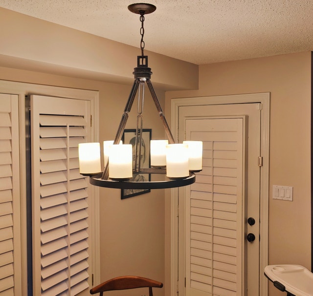 6 light modern farmhouse chandelier - photo 2