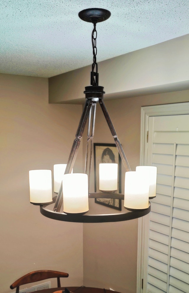 6 light modern farmhouse chandelier - photo 3