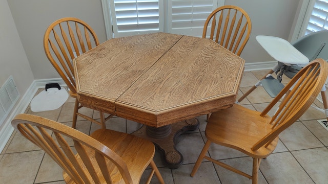 TABLE ONLY Kitchen breakfast table solid heavy wood