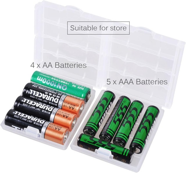 Battery Box Storage Case Cover Holder for AA AAA Batteries