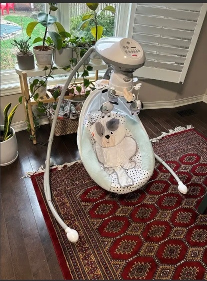 Fisher-Price Dots & Spots Puppy Cradle 'n Swing - photo 2