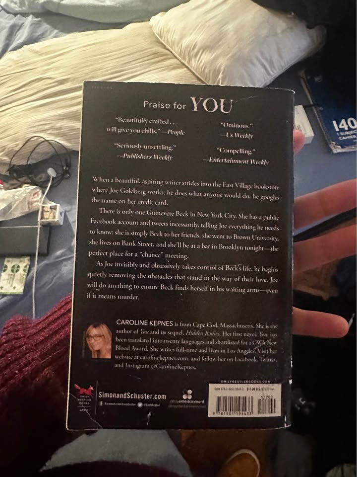 YOU Novel by Caroline Kepnes Netflix Series Book - photo 2