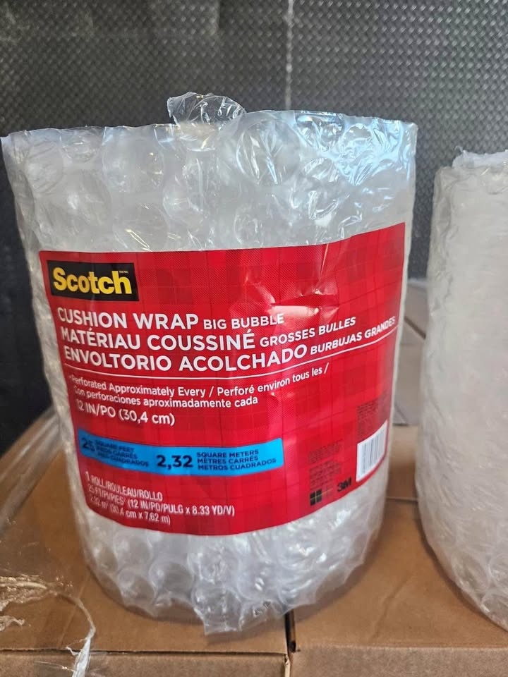 Brand new big bubble wrap 3M brand 30.5cmx7.62m