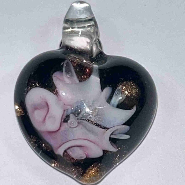Glass Heart Pendant - photo 2