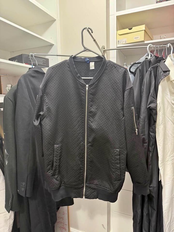 Black Skinny Bomber