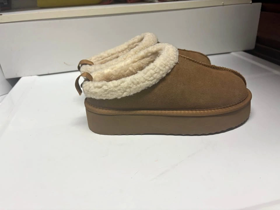 TAXI Women’s Platform Slippers – Brown/Tan – Size 8