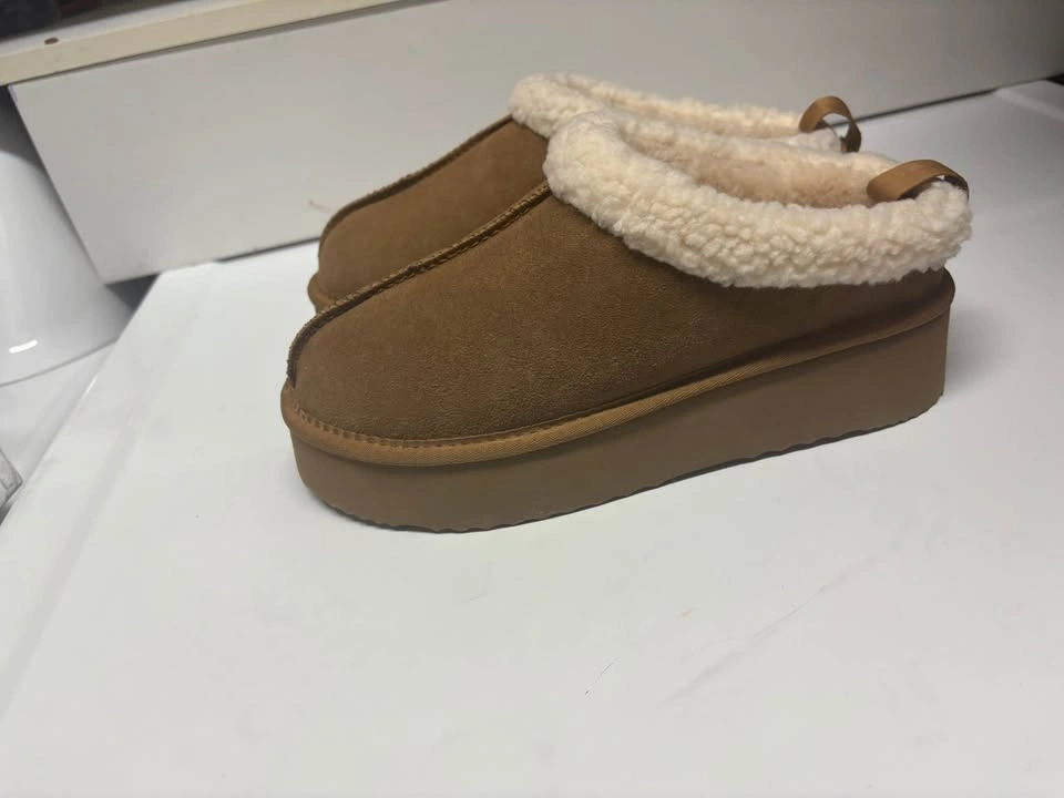 TAXI Women’s Platform Slippers – Brown/Tan – Size 8 - photo 2