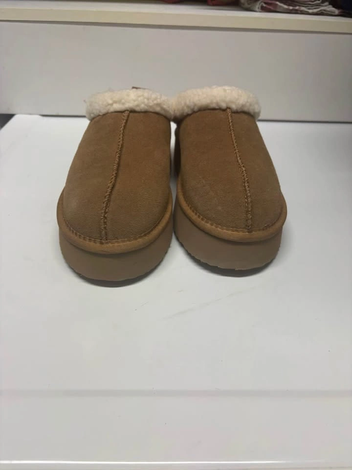 TAXI Women’s Platform Slippers – Brown/Tan – Size 8 - photo 3