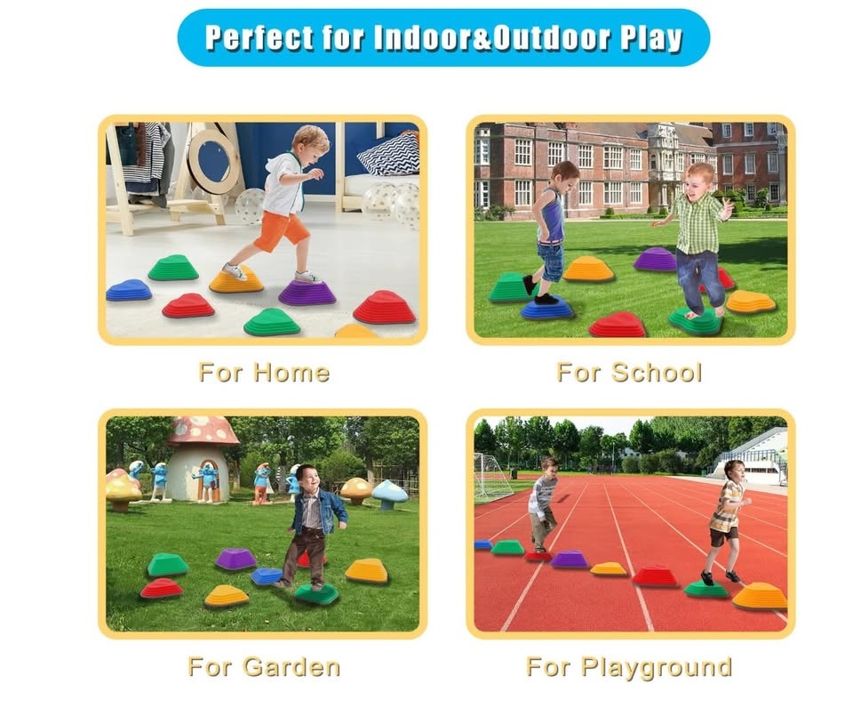 Stepping Stones for Kids, 8 PCS Durable Stackable - photo 3