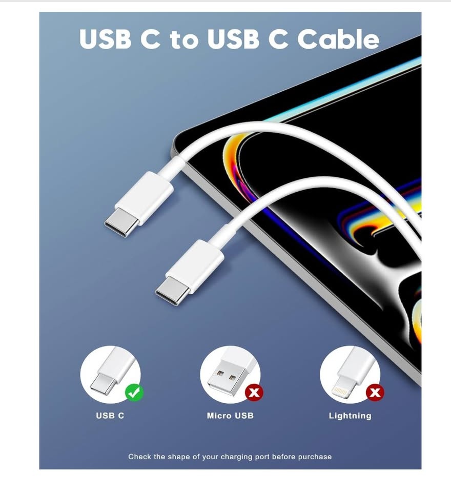 iPhone 17 16 15 Charger Fast Charging (2 pack - 6ft cable) - photo 5