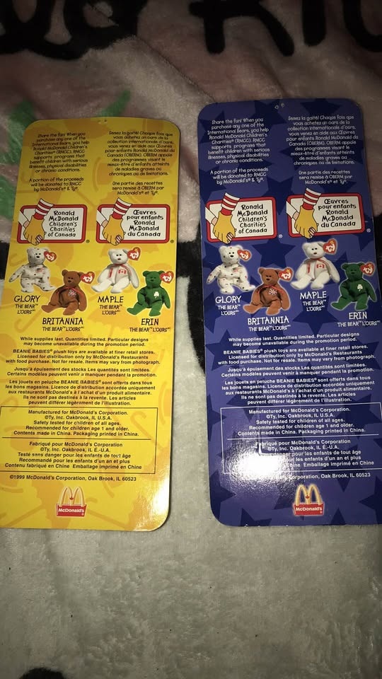 Vintage Ty Beanie Babies Factory Sealed McDonalds - photo 2