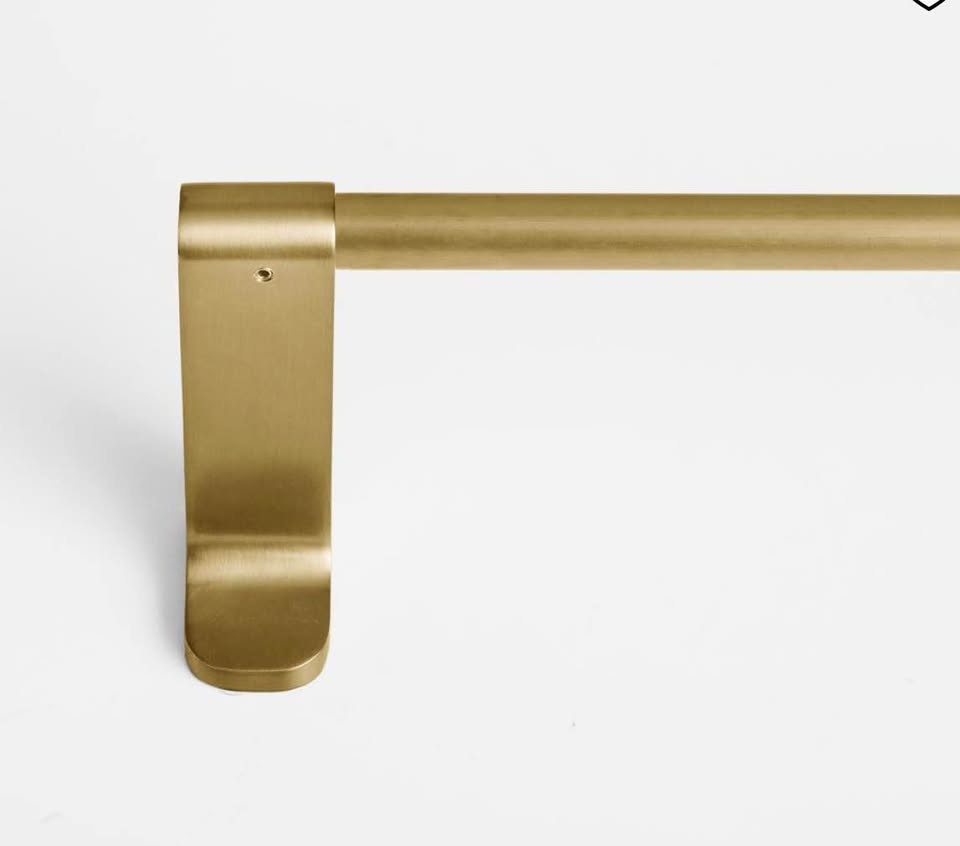 WEST ELM contour brushed nickel adjustable metal curtain rod - photo 2
