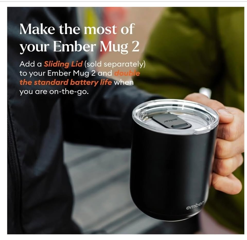 Ember Smart Mug 2, 10 oz, Black, 1.5-hr Battery - photo 4
