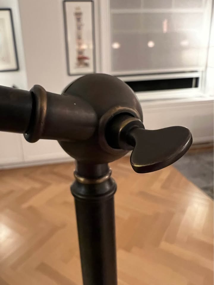 Pottery Barn dark bronze floor lamp - photo 4