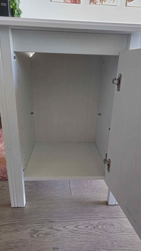 White Nightstand/Side Table - photo 3