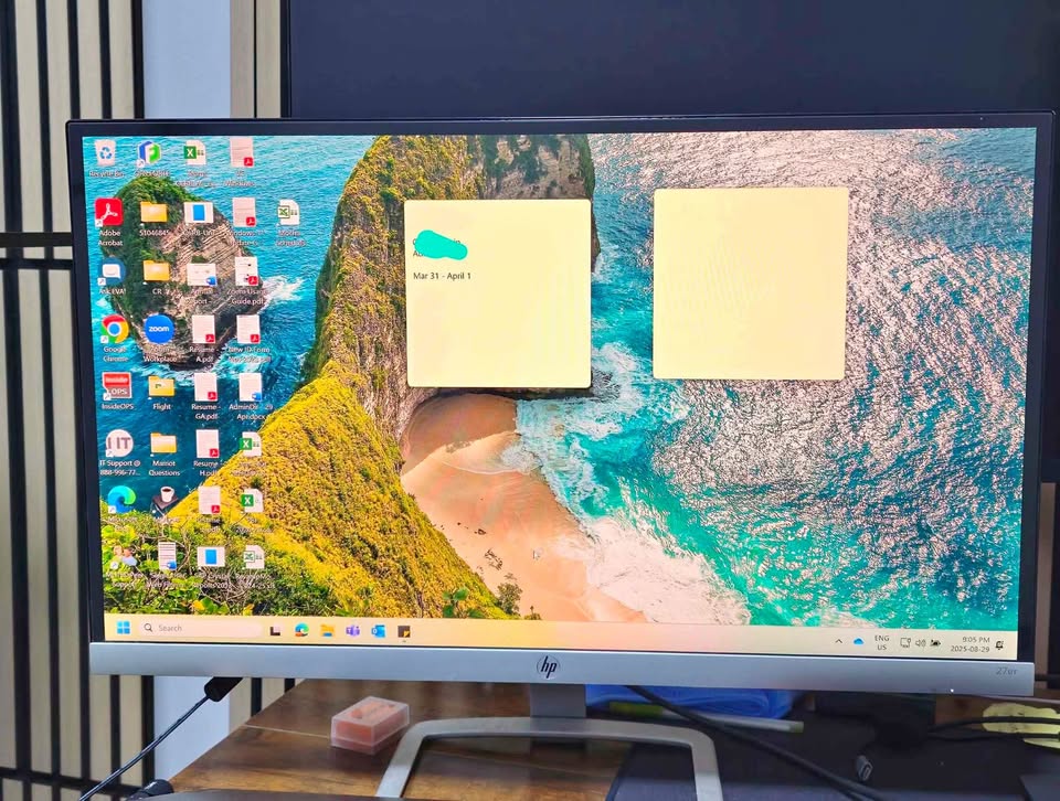 HP computer Monitor - 27in - 60hz - 1920x1080