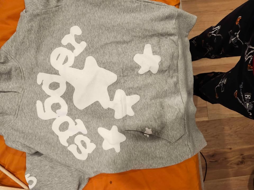 Grey Sp5der hoodie - photo 2