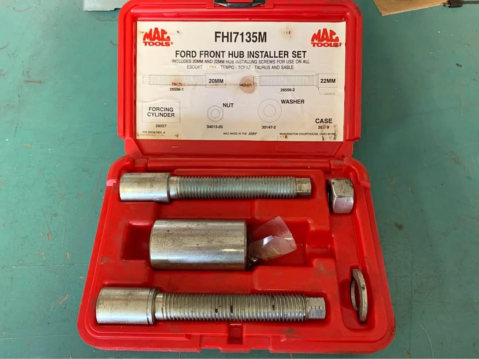 Front Hub Installer Set MAC Tools