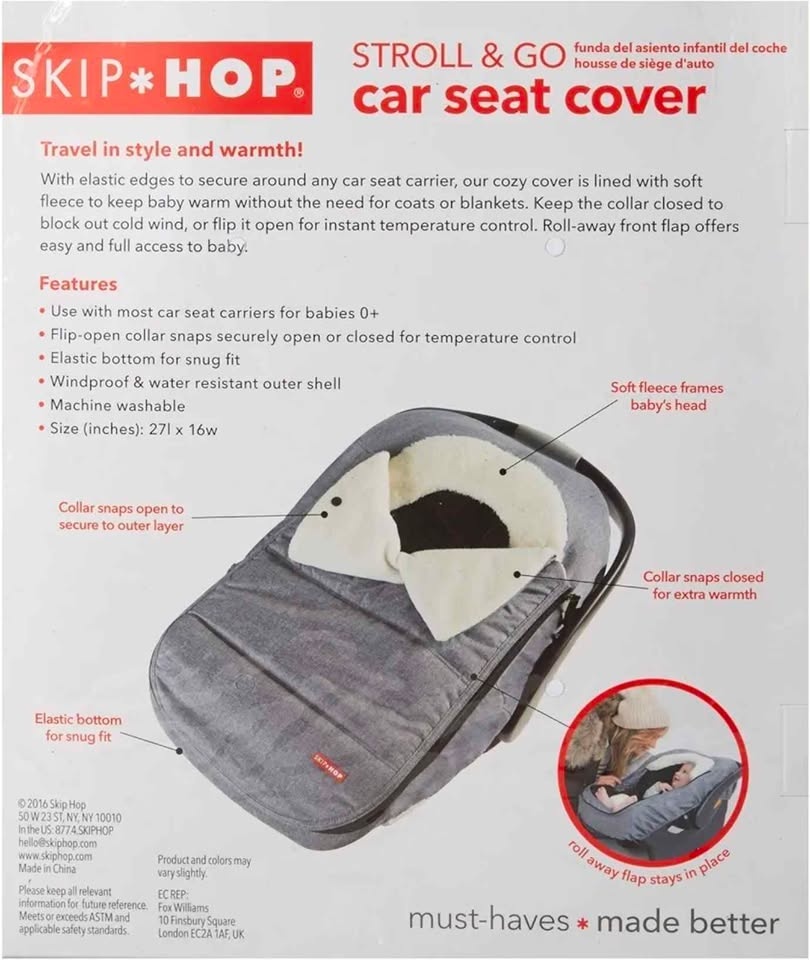 Skip Hop winter universal Black car seat cover - photo 4