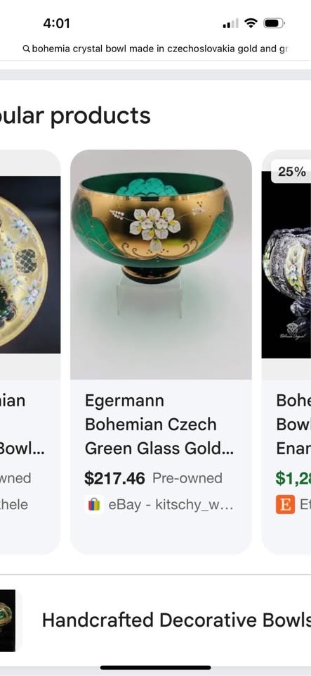 Bohemia crystal bowl - photo 4