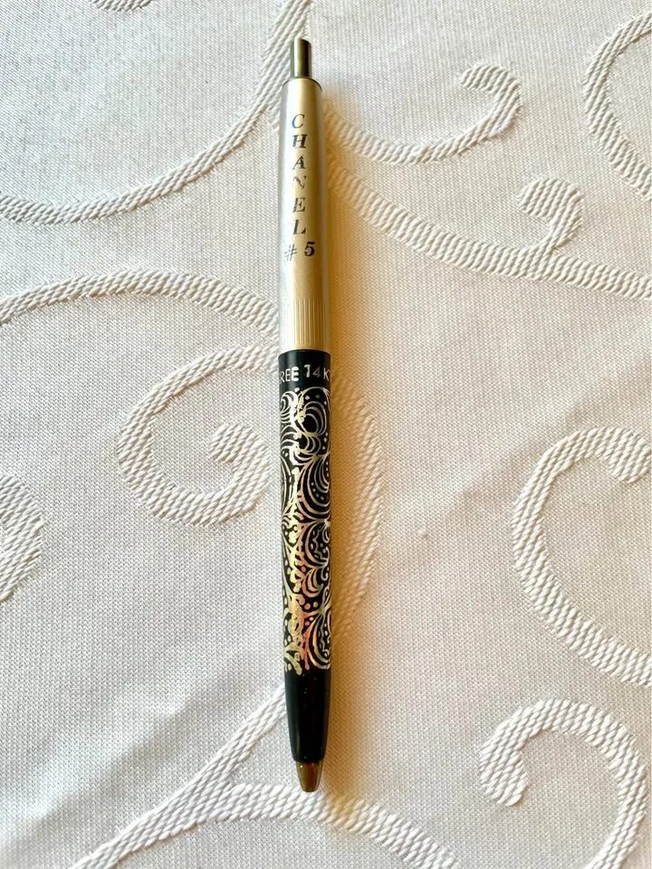 Arpege 14K Gold Filigree Chanel No. 5 Pen Set 🎄 image indicator(6)