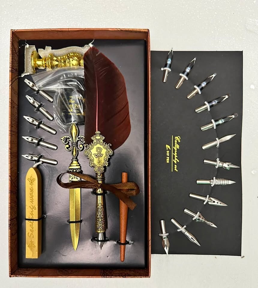 Pen and Ink Set – Calligraphy Pen Fountain Pen Dip Pen/ Juego de