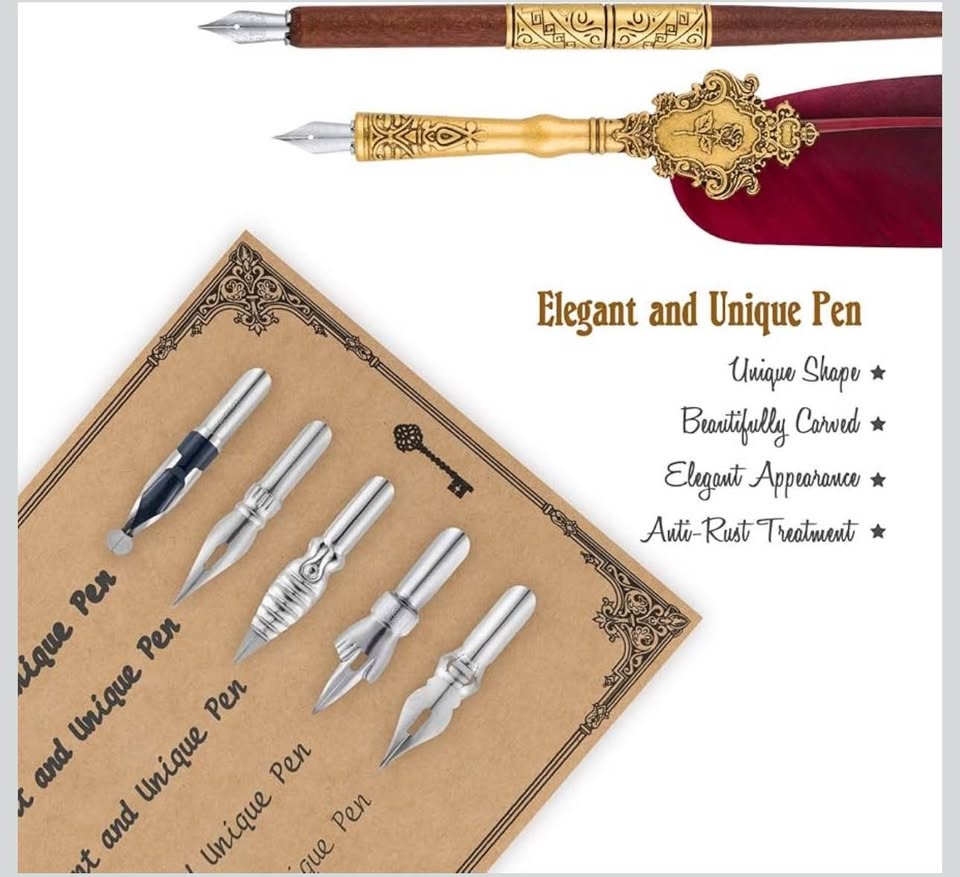 Pen and Ink Set – Calligraphy Pen Fountain Pen Dip Pen/ Juego de - photo 3
