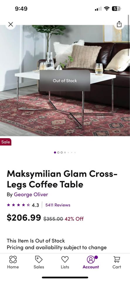 White Marble Coffee Table