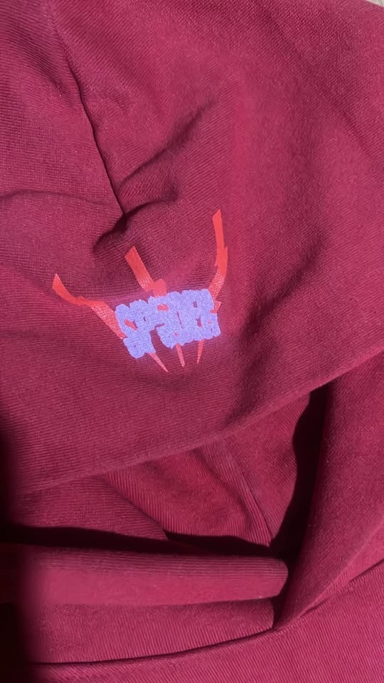Sp5der Number 555 Hoodie 'Red' - photo 3