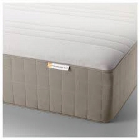 Like new! IKEA Double Haugesund mattress—9" thick, med-firm - photo 3