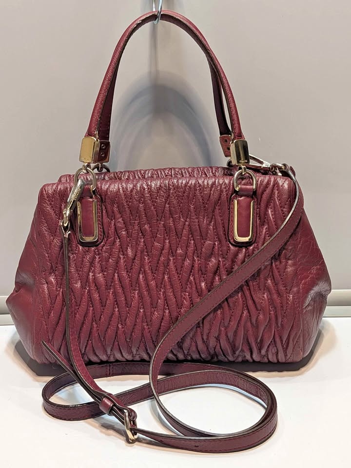 Coach Madison Gathered Leather Small Sophia Satchel