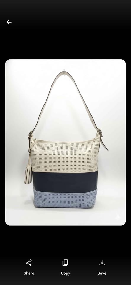 COACH Perforated Color block hobo bag 22412 - photo 2