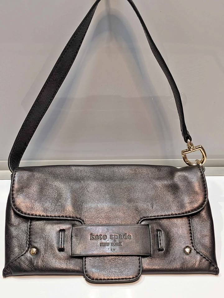 Rare Vintage Kate Spade Plum Leather Bag