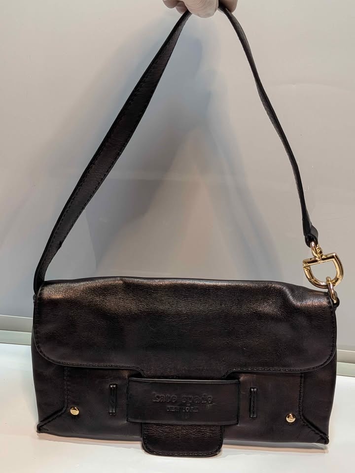Rare Vintage Kate Spade Plum Leather Bag - photo 4