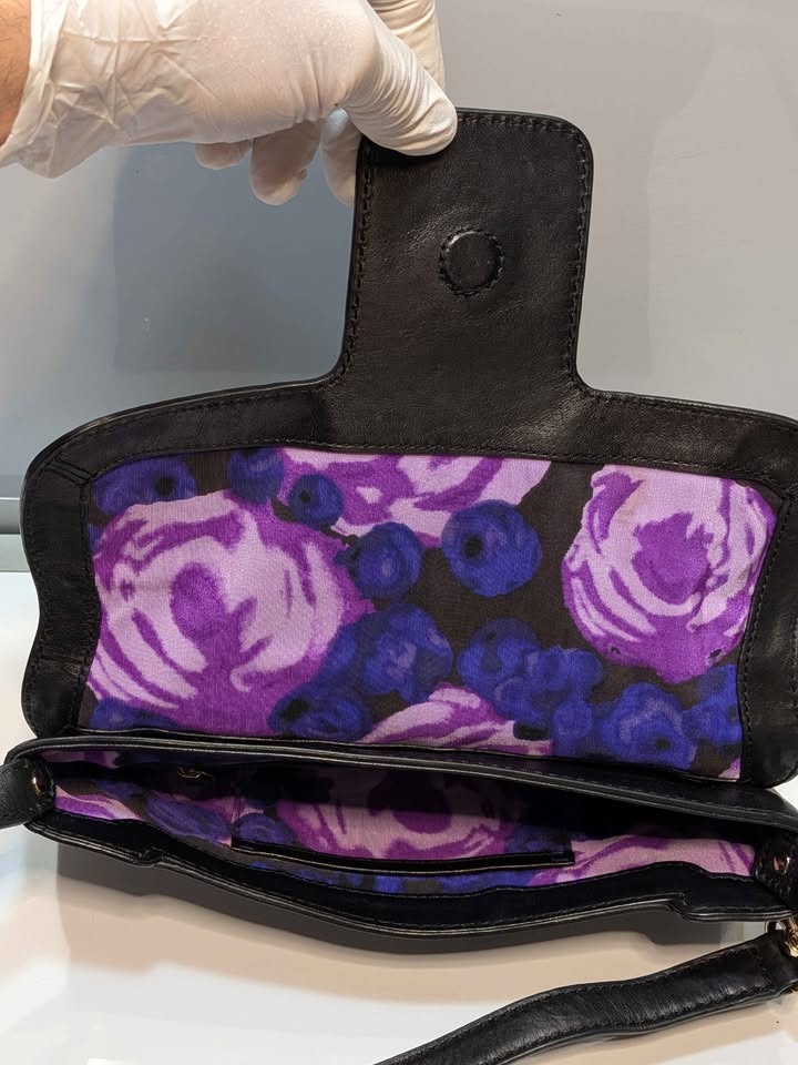 Rare Vintage Kate Spade Plum Leather Bag - photo 5