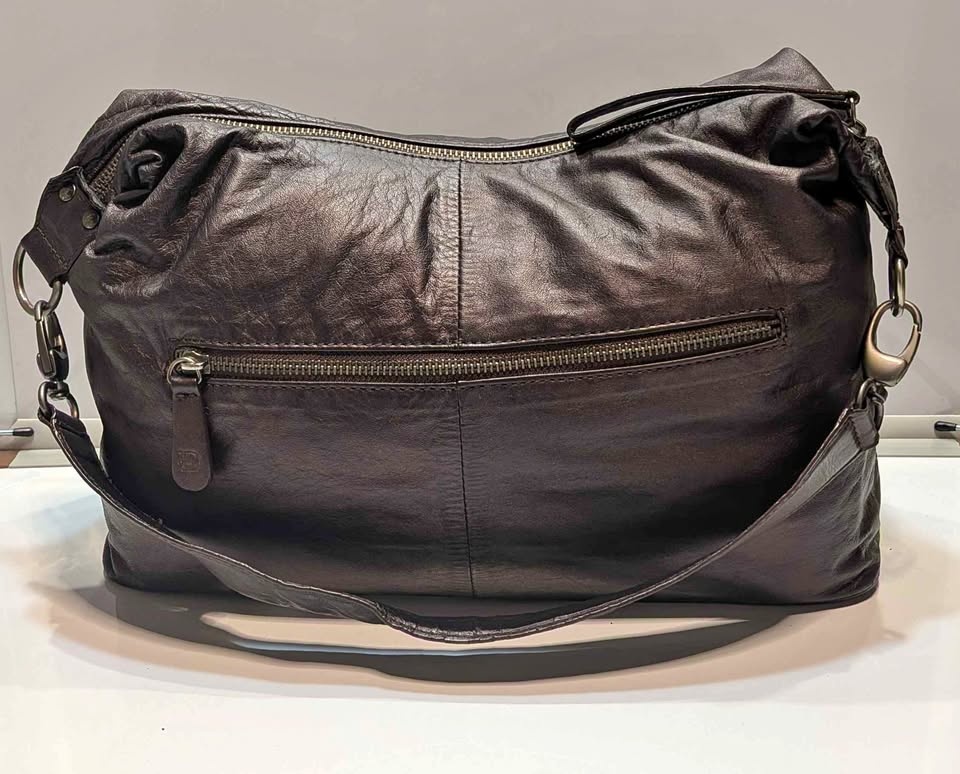 Danier Plum colored Lambskin  Leather hobo bag