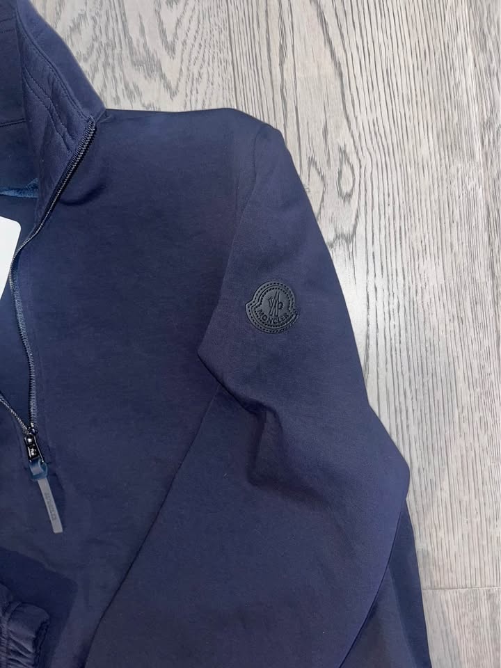 ($150) Moncler navy half zip / quarter zip - photo 2