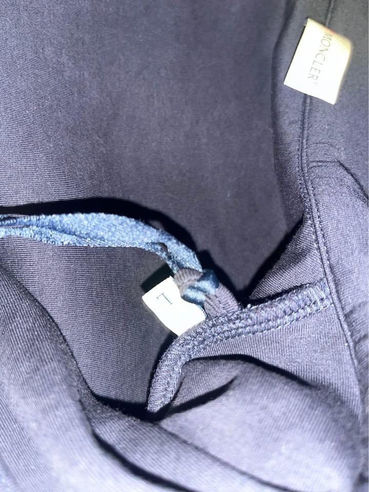 ($150) Moncler navy half zip / quarter zip - photo 5