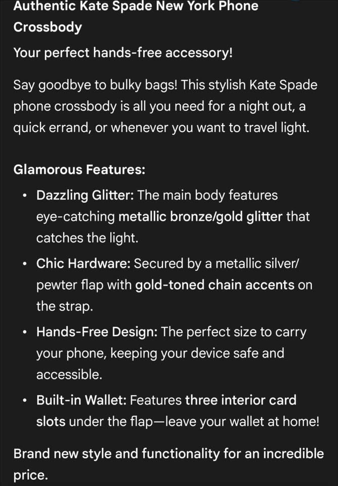 Kate Spade Tinsel North South Crossbody - photo 3