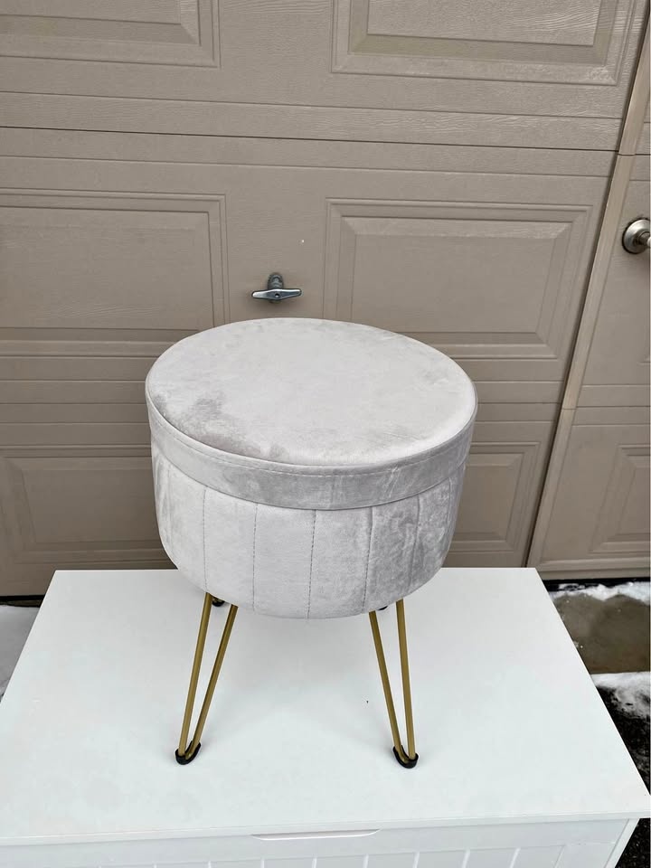 SONGMICS Vanity Stool - Dove Gray