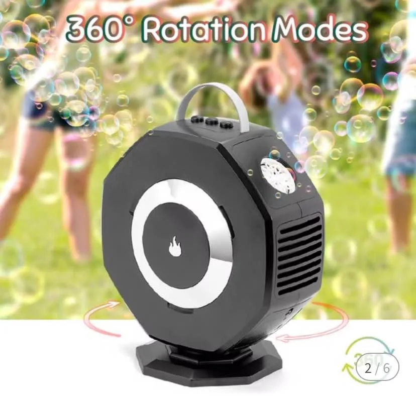 360 ° Rotating Double-Hole Bubble Machine image indicator(2)