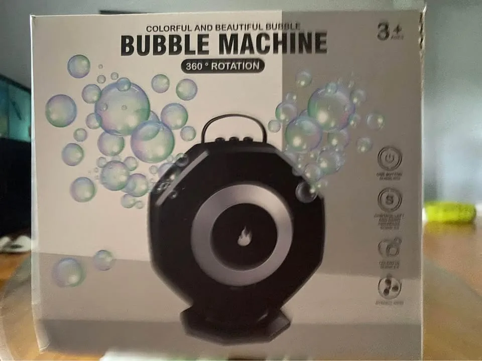 360 ° Rotating Double-Hole Bubble Machine image indicator(7)