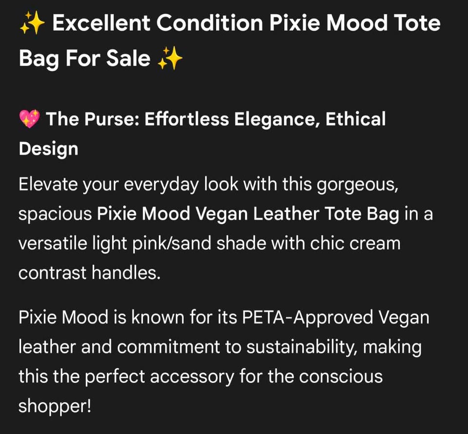 PIXIE MOOD Purse/ Tote - photo 3