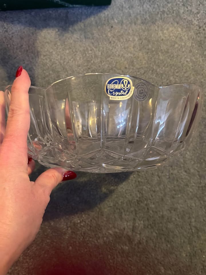 Crystal serving bowl - photo 3