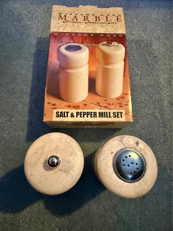 Marble Salt & Pepper Shakers